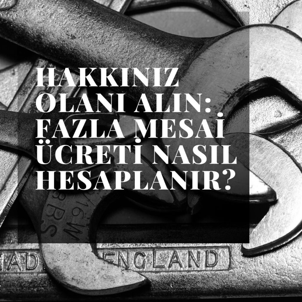 Fazla mesai ücreti hesaplama konseptini gösteren, üzerinde saat, hesap makinesi ve para simgeleri olan bir görsel.