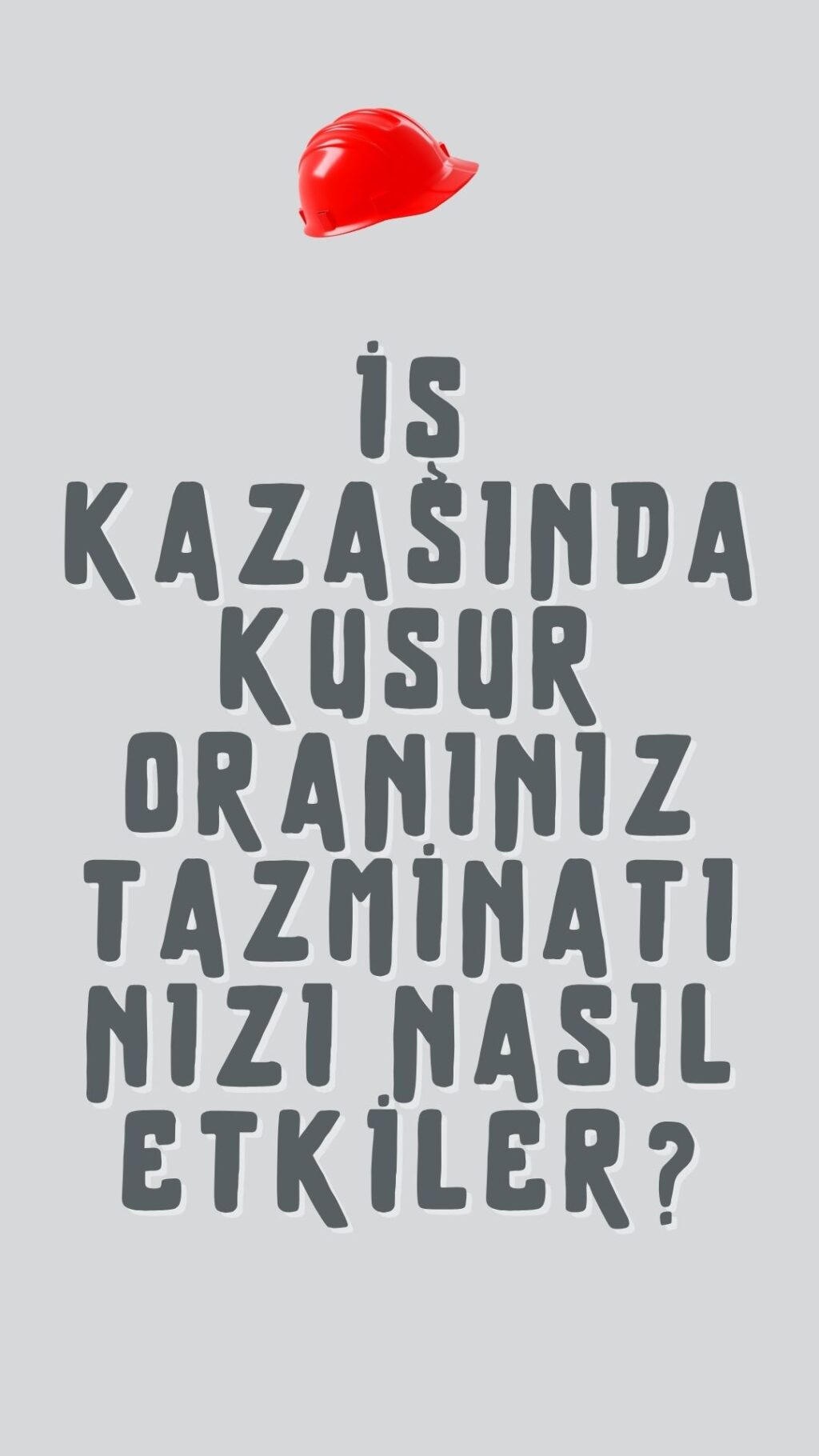 İş kazasında kusur oranı tespiti ve bu oranın tazminat hesaplamasına etkisini gösteren bir konsept görsel.