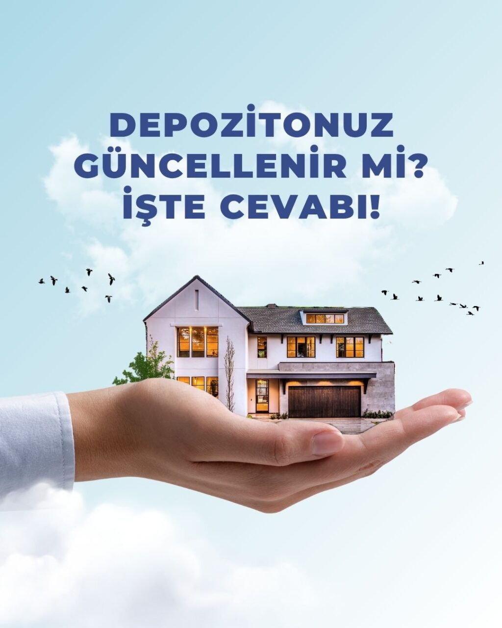 Depozito iadesi ve güncellenmesi konusunu temsil eden, üzerinde eski ve yeni para birimleri ile bir ev anahtarı olan konsept görsel.