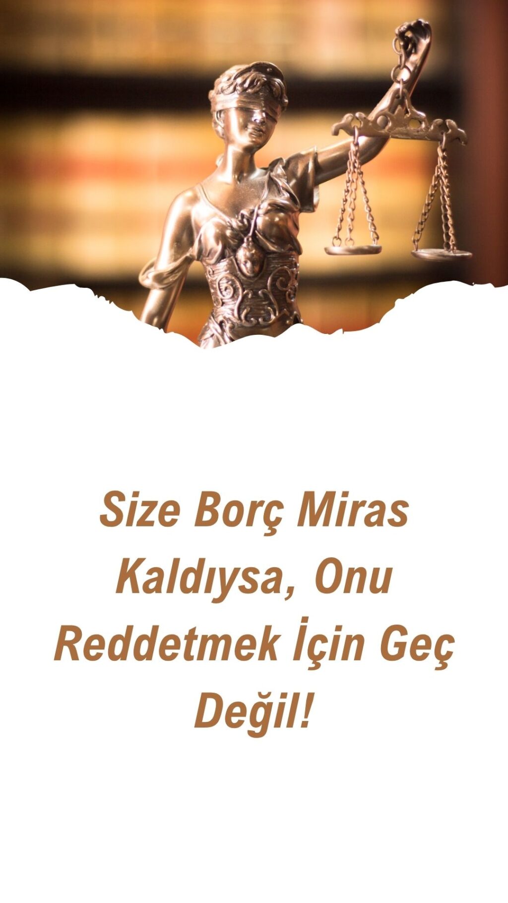 Mirasın hükmen reddi ve borca batık terekeden sorumluluktan kurtulma konusunu anlatan, üzerinde borç belgeleri ve bir terazi olan görsel.