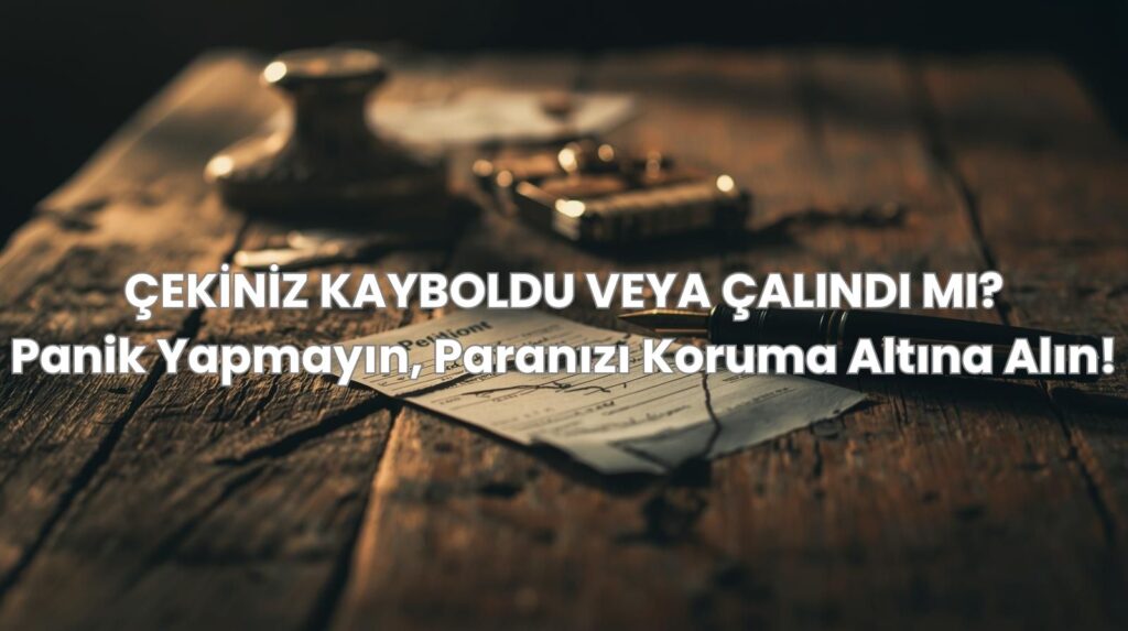 Kayıp veya çalıntı bir çek için çek iptali davası nasıl açılır ve ödemeden men talebi süreci