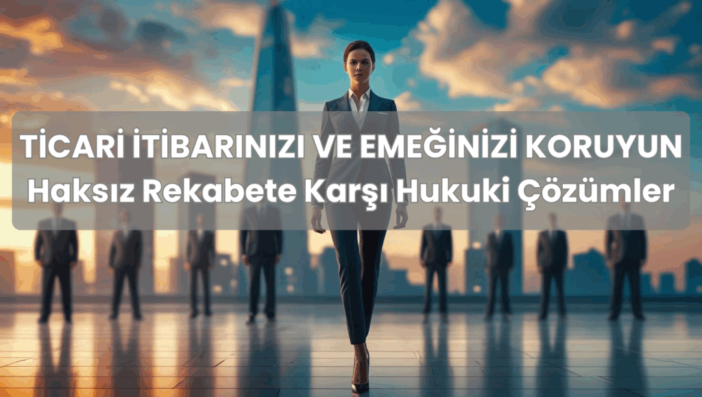 Haksız rekabet davası açmak isteyen bir iş insanı ve arkasındaki profesyonel ekip
