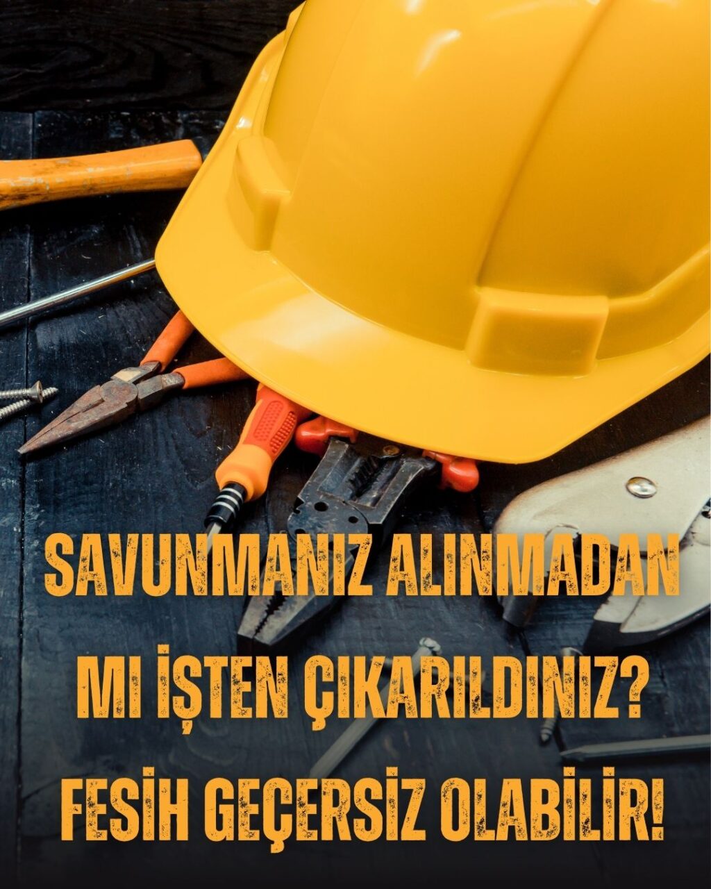 İşçinin savunmasının alınması zorunluluğunu ve fesih öncesi yasal süreci gösteren, üzerinde bir savunma mektubu olan konsept görsel.