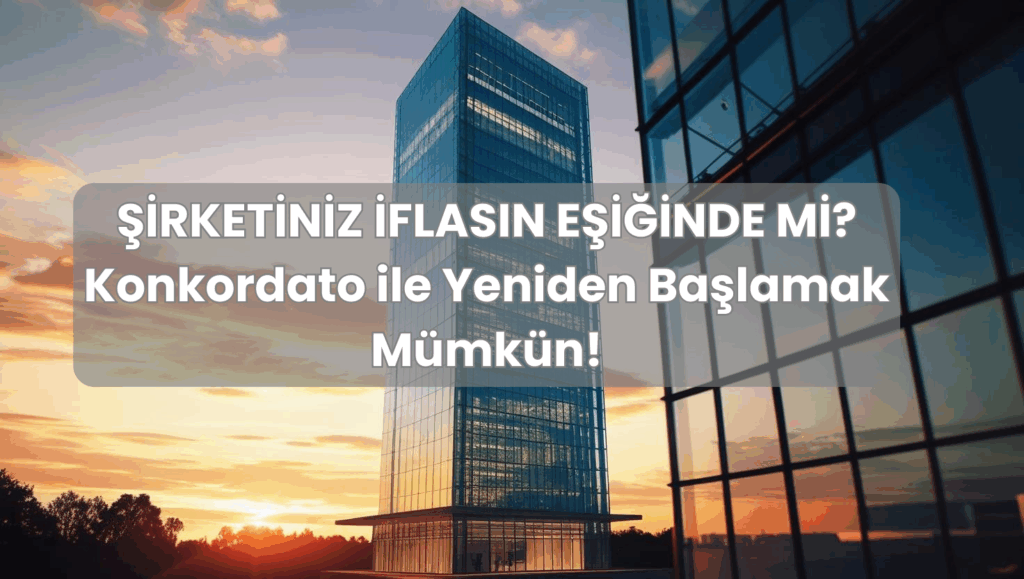 İflasın eşiğindeki bir şirket için konkordato nasıl ilan edilir ve yasal süreç nasıl işler anlatan bir görsel