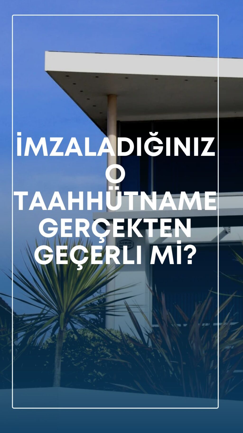 Kiracının imzaladığı ve tahliye taahhütnamesi geçerli mi" sorusunu ele alan bir konsept görsel.