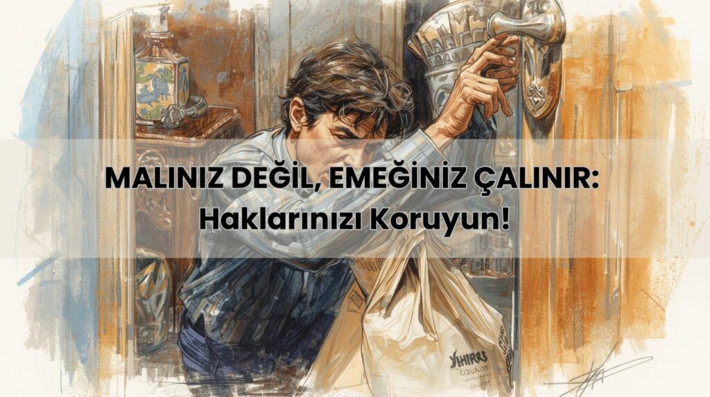 Hırsızlık suçu ve TCK 141-142 uyarınca nitelikli hırsızlık hallerini ve cezasını simgeleyen bir görsel.