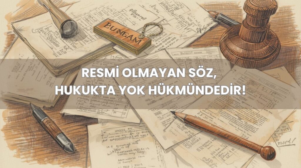 Noterde yapılmayan satış sözleşmesi ve adi yazılı bir gayrimenkul sözleşmesinin geçersizliğini simgeleyen bir görsel.