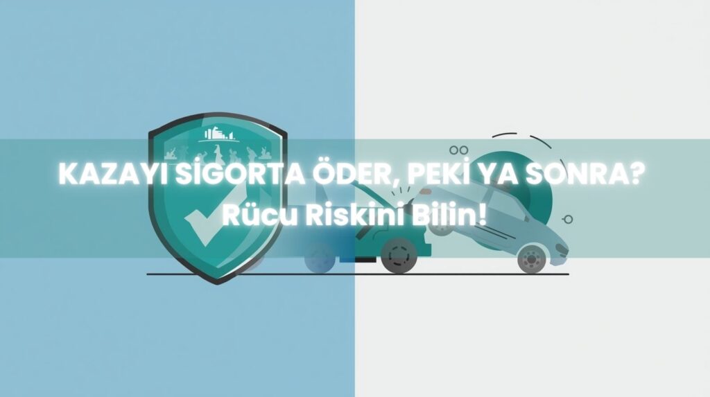 Sigorta şirketinin rücu hakkı ve trafik kazası sonrası sigortalıya rücu davası açma şartlarını gösteren görsel.