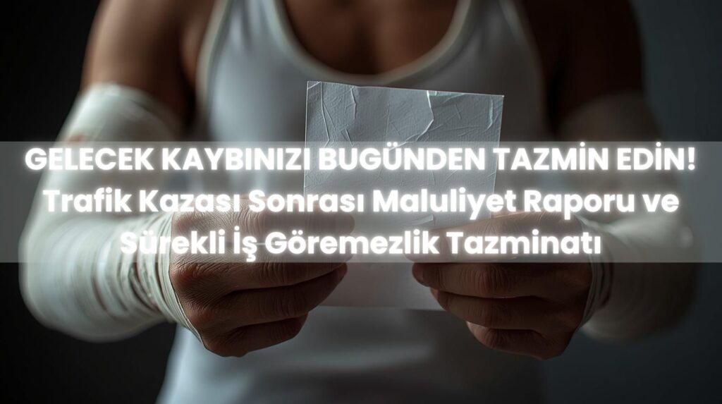 Trafik kazası sonrası maluliyet raporu nasıl alınır ve sürekli iş göremezlik tazminatı aktüerya hesaplaması.