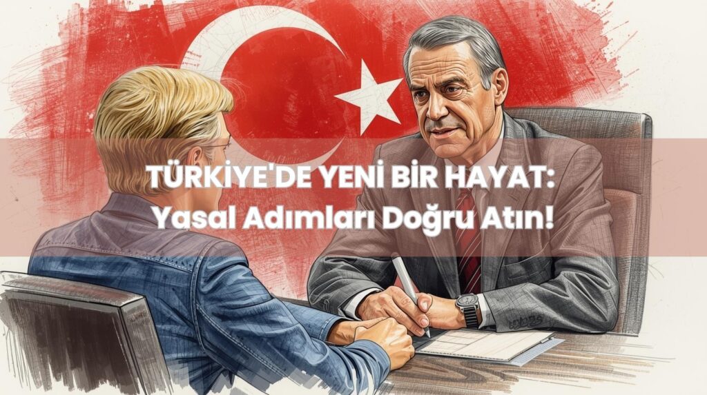 Türkiye'de oturma izni nasıl alınır ve kısa dönem ikamet izni başvuru sürecini gösteren Türk memurun karşısında oturan bir yabancı.