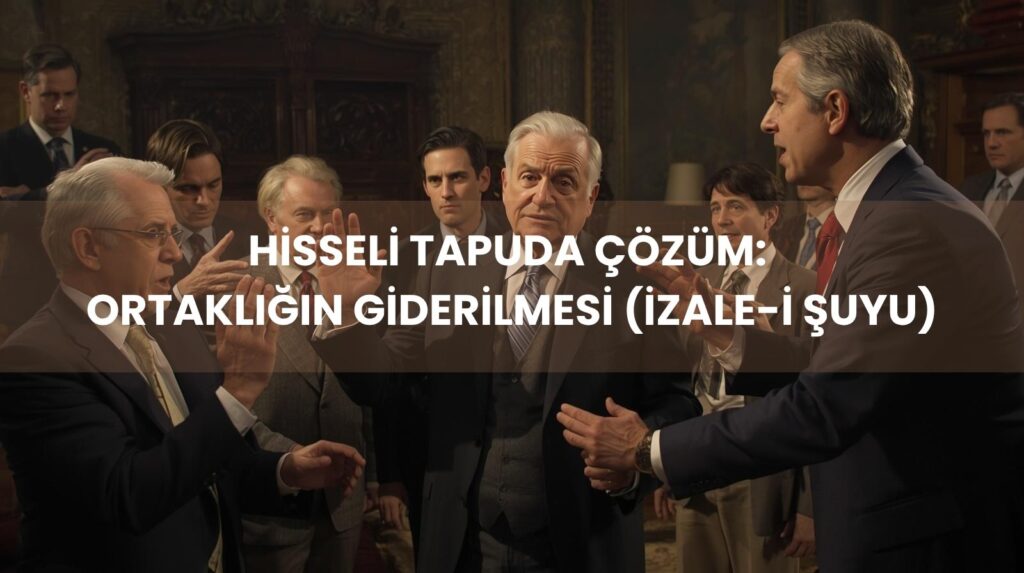Ortaklığın giderilmesi davası ile hisseli tapu satışı ve izale-i şuyu mahkeme süreci.