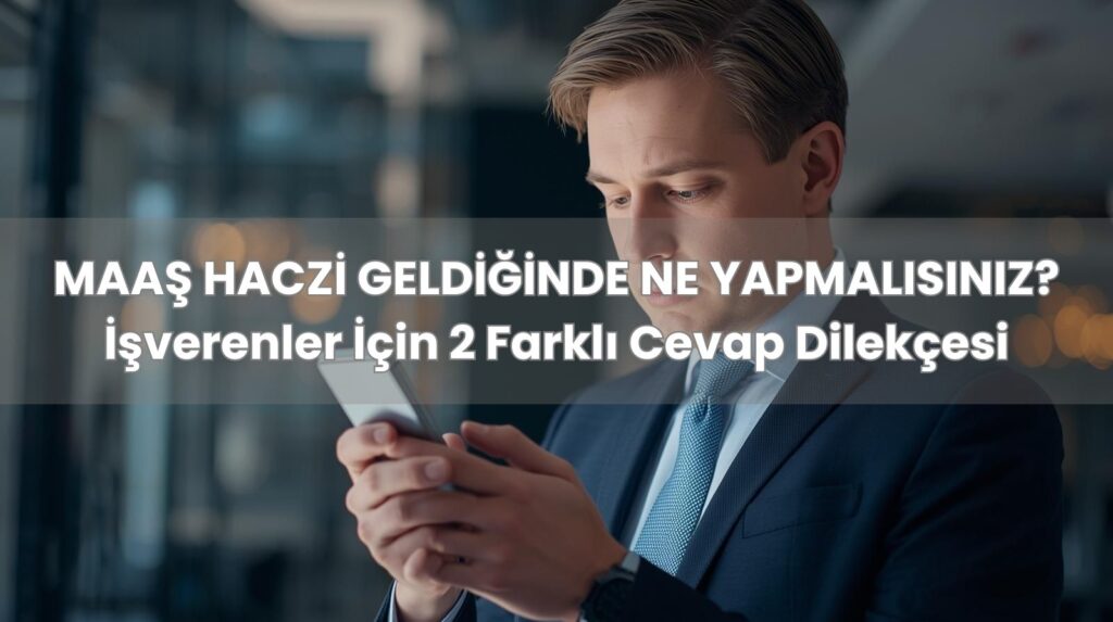 İcra dairesinden gelen maaş haczi müzekkeresine cevap yazan işveren görseli.