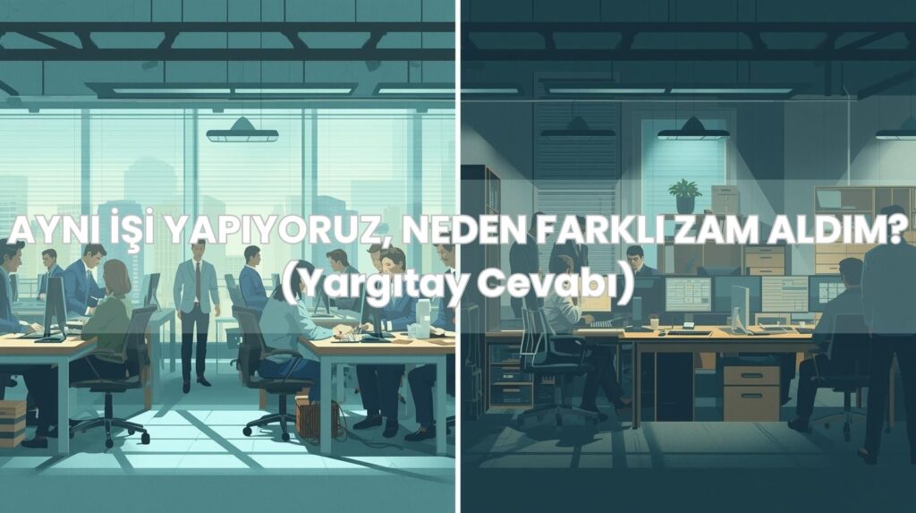 İşyerinde farklı zam oranları ve Yargıtay eşit davranma ilkesi tablosu