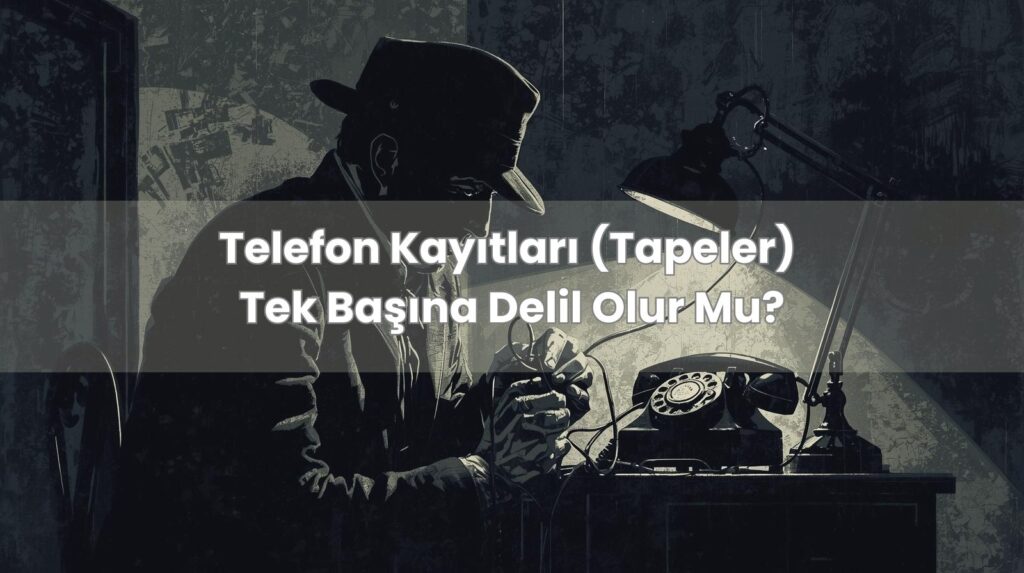 Mahkemede telefon dinleme kayıtları ve delil dosyası.